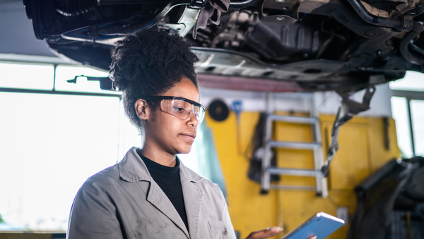 Working as an auto mechanic is one CTE job students can pursue after high school.