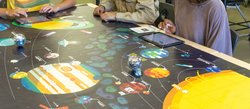 Sphero space code mat for learning astronomy. 