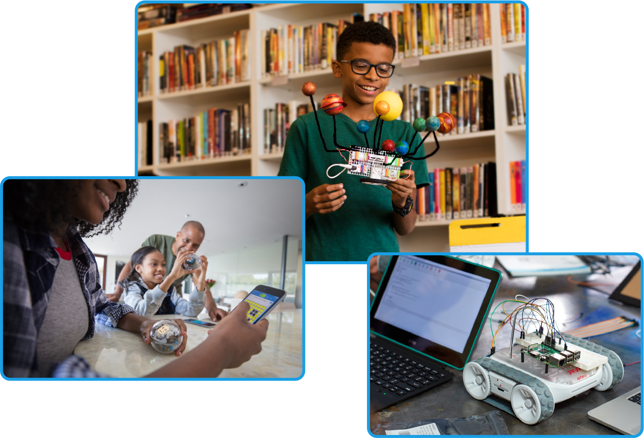 Sphero collage of STEM activites.