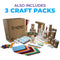 Also includes 2 Craft Packs with crafting supplies.