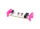 Pink littleBits i25 MP3 player bit side view.