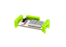 Green littleBits o21 number bit side view.