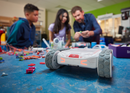 Teacher using RVR+ and littleBits for engineering.