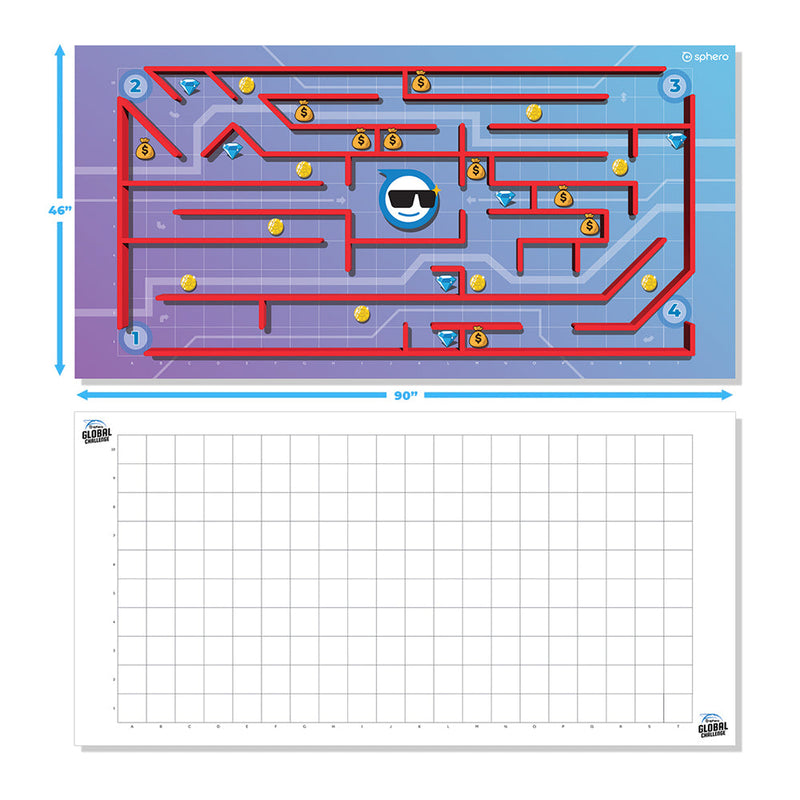 Coding Skills Sphero Activity Mat Sphero Code Mat 2-Sided Space