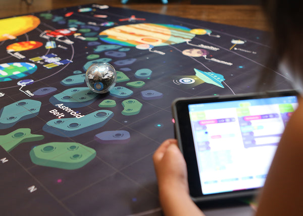 Student working with Sphero BOLT on Farm to Table activity.