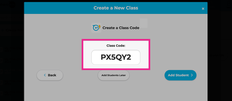 Create Class name.