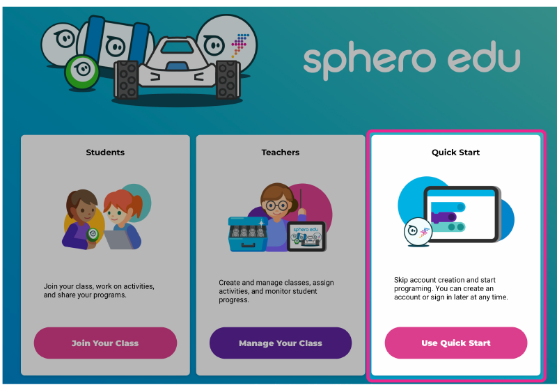 STEM App for Educators Classroom Student Management Sphero