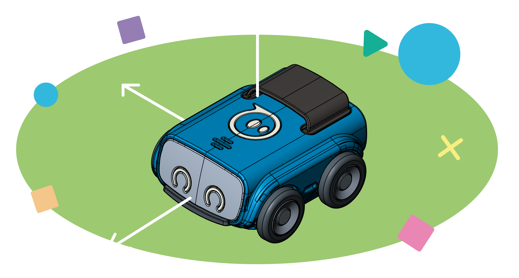 Sphero Indi At-Home Learning Kit: Screenless Steam Learning Robot for Kids 4+ - Design & Build Custom Mazes - Problem Solve Like An Engineer- Sharpen