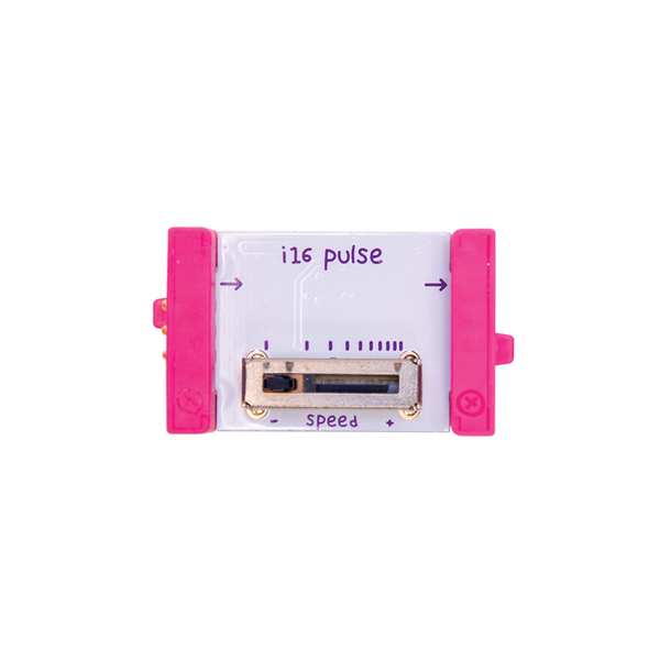 Pink littleBits i16 pulse bit.