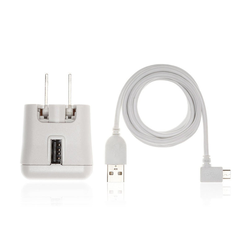 White littleBits USB Power Adapter + Cable.