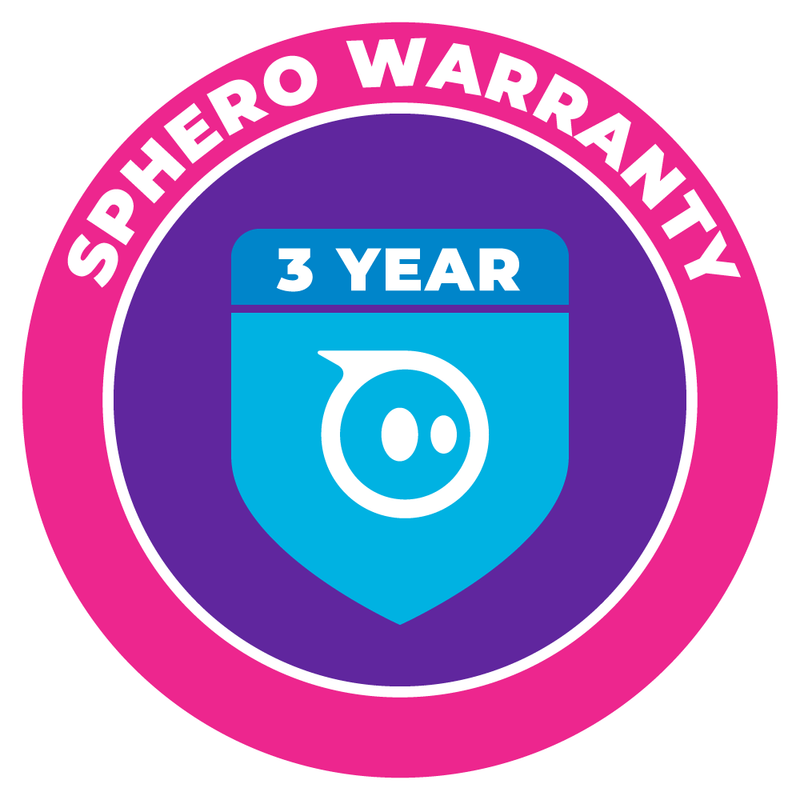 Sphero Warranty 3 year badge.