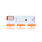 Orange five channels littleBits w22 wireless transmitter bit.