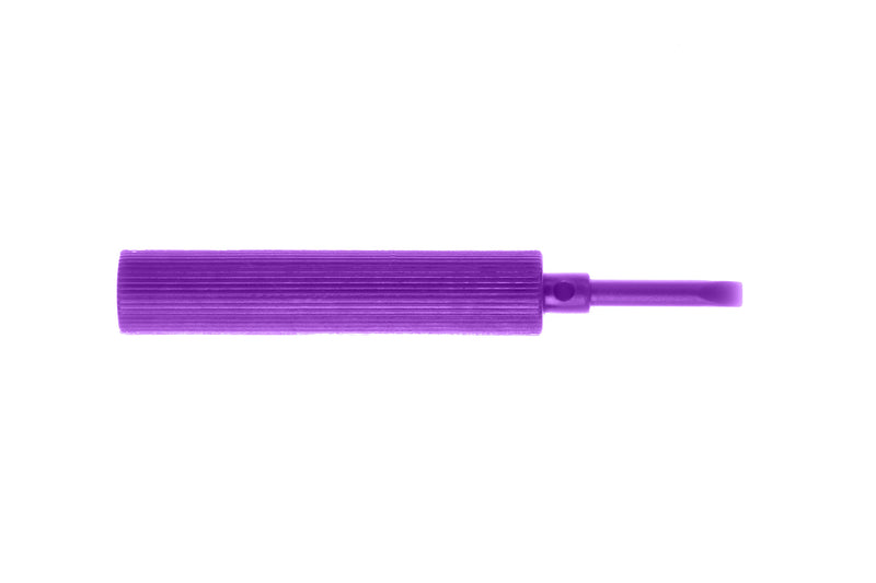 Purple littleBits screwdriver. 